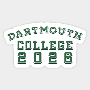 Dartmouth College Class of 2026 Sticker